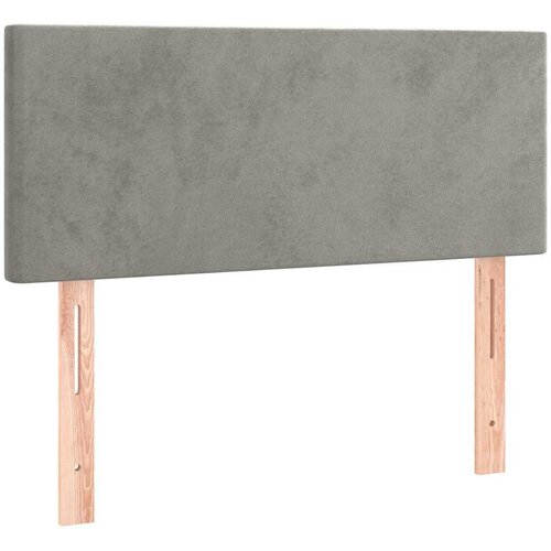 Box spring krevet s madracem svjetlosivi 100x200 cm bar&amp;scaron;unasti Slike