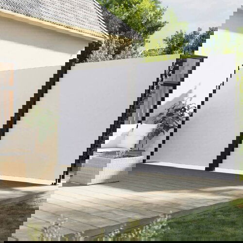 VidaXL Bočna tenda na uvlačenje bijela 220 x 600 cm Slike