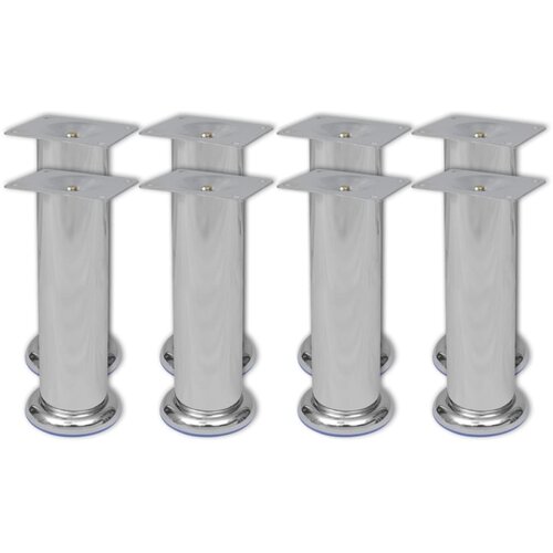 vidaXL Okrogle noge za kavč 8 kosov krom 180 mm, (20983704) Cene