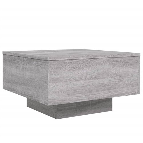 Maison Chic Klubska mizica - kavna mizica - Nizka mizica siva sonoma 55x55x31 cm inženirski les, (21753161) Slike