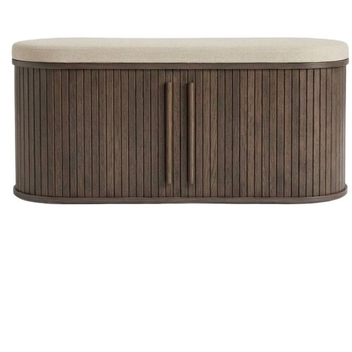 Unique Furniture Podstavljena klupa u tamnoj prirodnoj boji Meta &amp;ndash; Slike