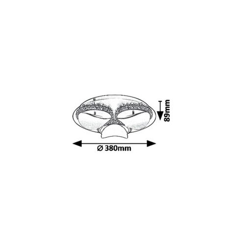 Rabalux capriana, plafonjera, led 3X12W, moccha Slike