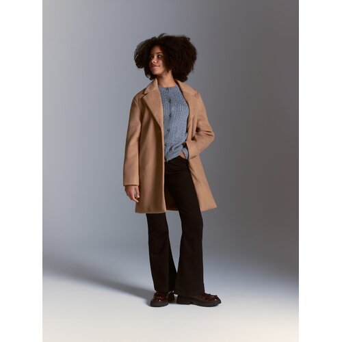 Reserved High waist flare traperice - crno Cene