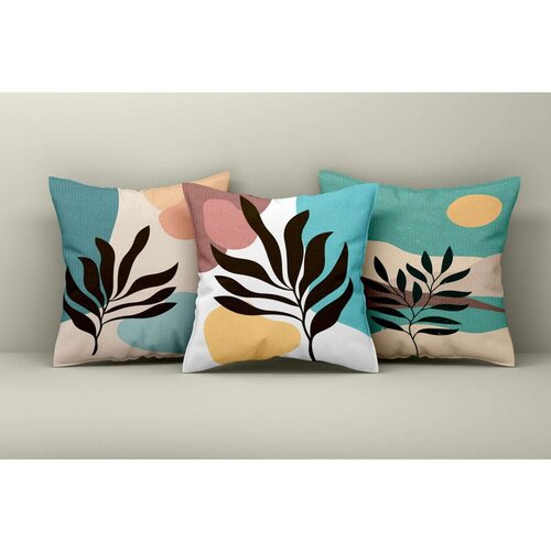WALLXPERT Asr_plw25 - 45 multicolor cushion cover set (3 pieces) Cene