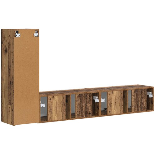  Set TV komoda 3 kom. Staro drvo Konstruirano drvo Smeđa 31 x 30 x 100 cm Slike