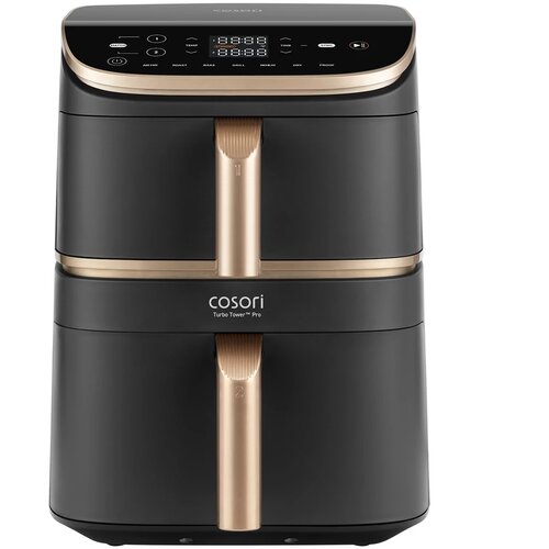 Cosori Turbo Tower Pro Smart Single 10.8 L Stand-alone 2630 W Hot air fryer Black, Gold Slike