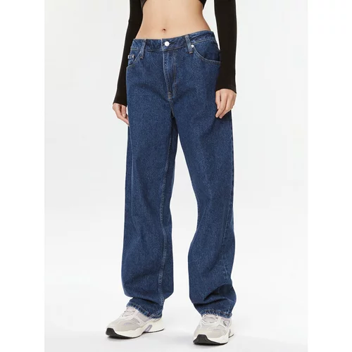 Calvin Klein Jeans Jeans hlače 90's J20J221801 Modra Straight Fit