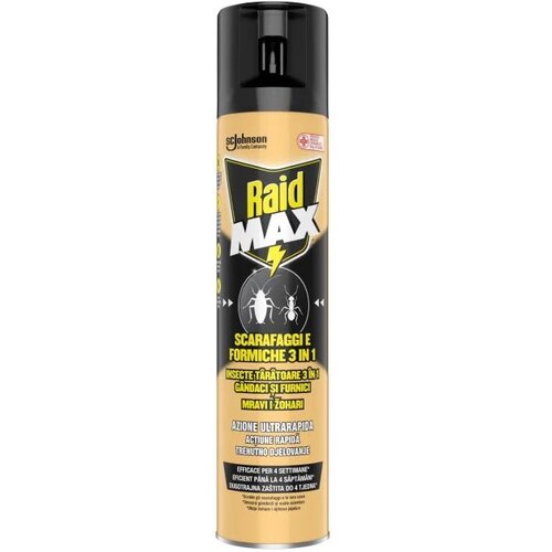 Raid Max 3u1 sprej protiv mrava i žohara Cene