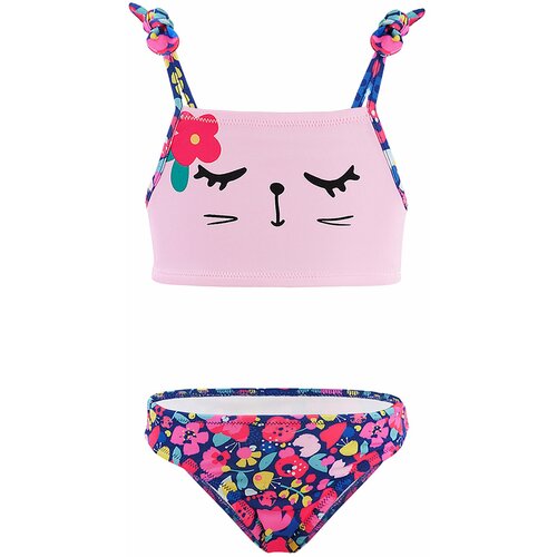Denokids Floral Cat Girl Bikini Cene