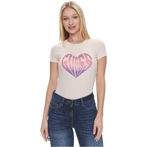 Guess Majice &amp;amp; Polo majice W4RI53 J1314 Rožnata Slike