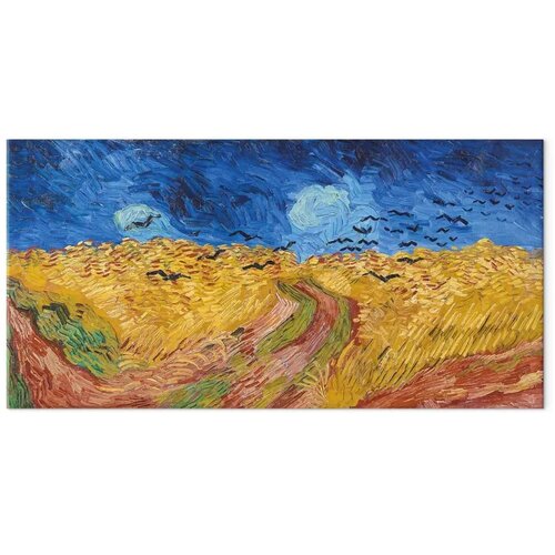  XXL slika - Vincent van Gogh &amp;ndash; Wheatfield with Crows 260x130 Slike