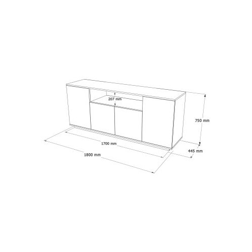 Hanah home FR15-AA atlantic pineanthracite console Cene