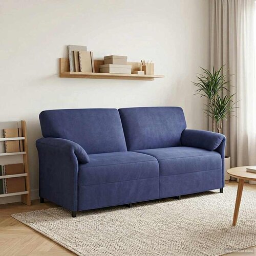 SOFA za 3 osobe Policijska plava 198 x 83 x 95 cm Bar&amp;scaron;un Slike