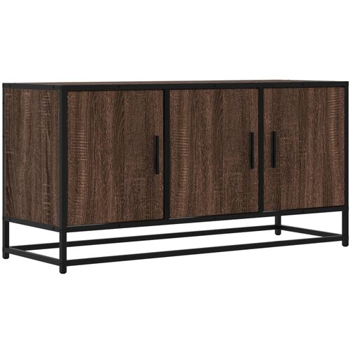 Maison Chic TV omarica - TV stojalo - Televizijska omarica rjavi hrast 100x35x50 cm inženirski les, (21699658) Slike