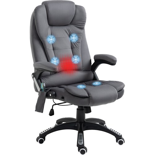 Vinsetto masažni stol žamet (100% poliester), pena 67&Scaron; x 74G x 107 116V cm Temno siv, (5000242885) Cene