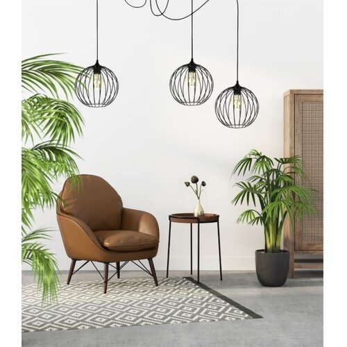 Luster na sajli MATT 3xE27/60W/230V pauk Slike