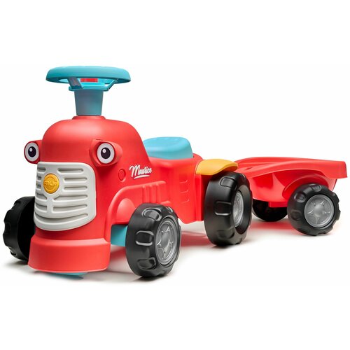 Falk traktor za decu sa prikolicom, maurice crveni Slike