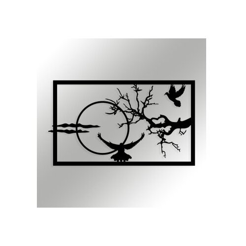 Wallity zidna dekoracija Verde, 65,5x38cm, Crna Cene