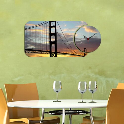 Wallity zidni sat YMS-77, 68x32 cm, 2 dela Cene