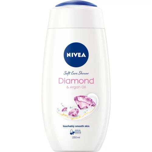 Nivea Care & Diamond kremni gel za prhanje 250 ml za ženske