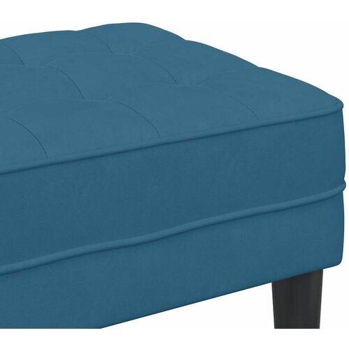  Klupa s jastukom Plava 113 x 57 x 39 cm Bar&amp;scaron;un Slike