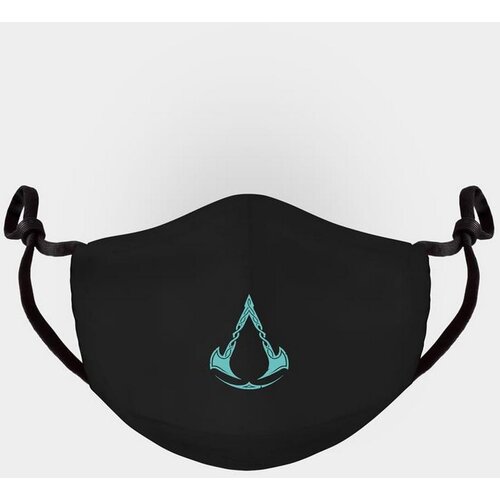 Difuzed FM821035ASC Assassin's Creed Valhalla logotip Nastavljiva obrazna maska iz blaga črna/modra, 1 kos (paket 1), (20837500) Cene