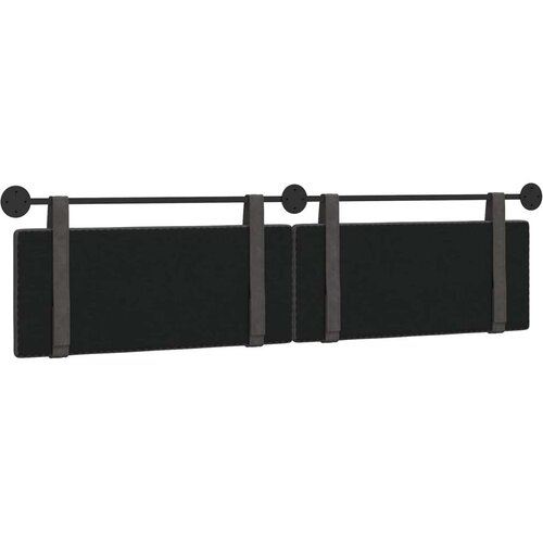  Držeće uzglavlje Zidne Crna 210 x 55 x 5 cm Antikni PU - Crna 200 cm bez LED Slike