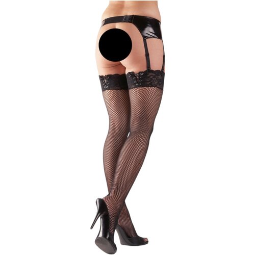 Cottelli - Mrežaste čarape - s čipkastim rubom Slike