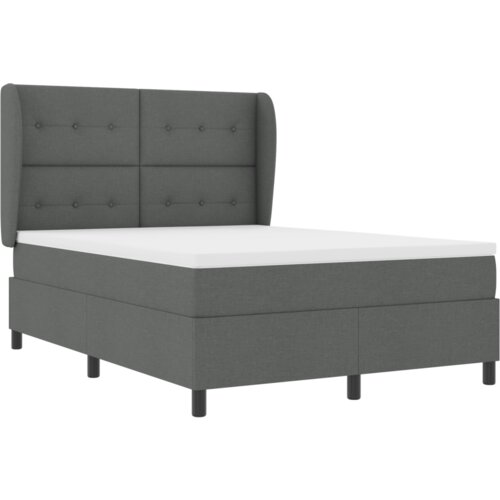 Box Spring krevet s madracem - Tamno siva 160x200 cm tkanina Slike