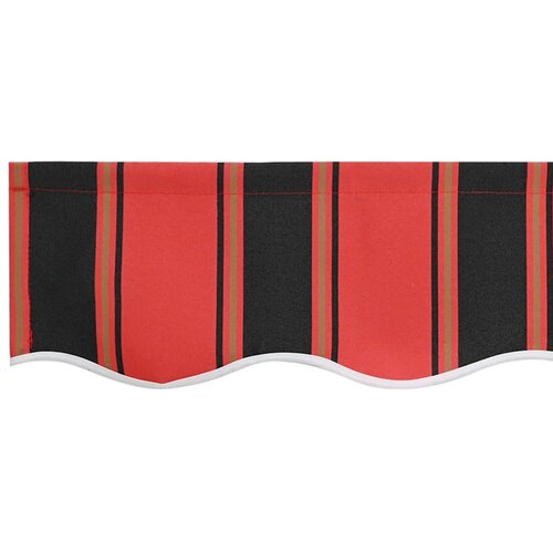  Skrovita tenda Crvena i Crna 350 x 250 cm Tkanina i čelik Slike