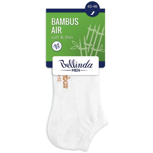 Bellinda BAMBOO AIR IN-SHOE SOCKS - Short men's bamboo socks - grey Cene