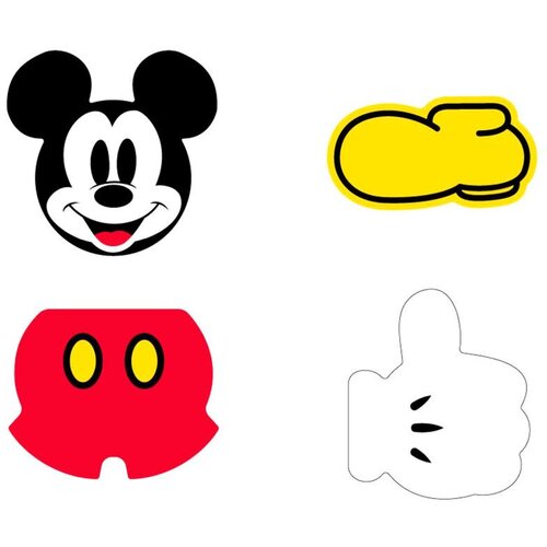 Mickey & Minnie Disney Mickey 4 gumice za brisanje Cene