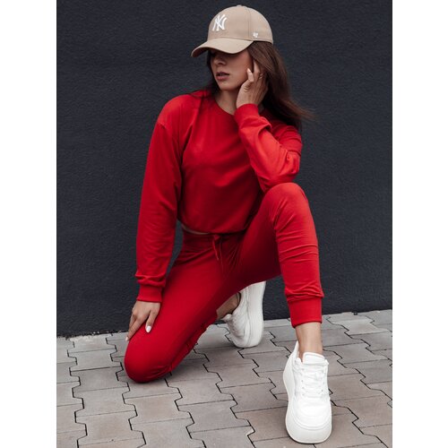 DStreet Women&amp;#039;s classic sweatshirt CASUALVIBE red Slike