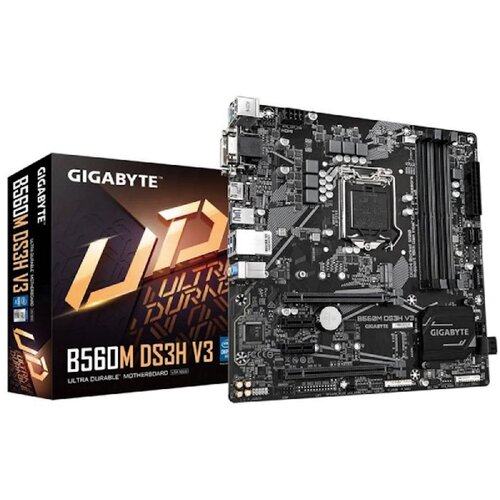 Gigabyte MB B560M DS3H V3 LGA1200, 4X DDR4, DVI HDMI, DP, micro ATX Cijene