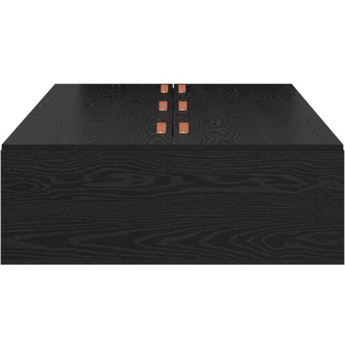  Krevet s prostorom za pohranu Crni Hrast 100x200 cm Slike