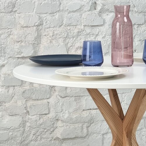 Ragaba Okrogla jedilna miza &amp;oslash; 80 cm Jubi &amp;ndash; Slike