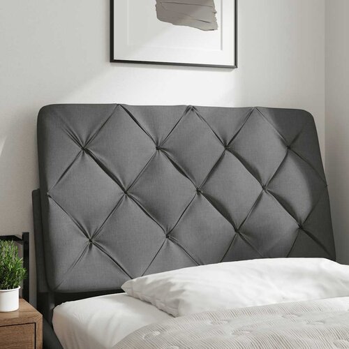 Maison Chic posteljno vzglavje - vzglavna omarica - vzglavna stranica temno siva 90 cm blago, (21703925) Cene