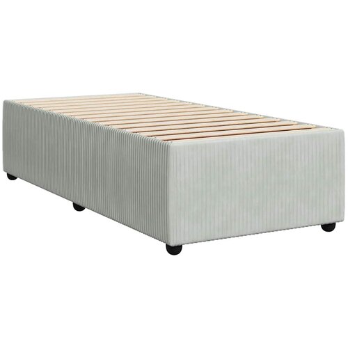Box spring krevet s madracem svjetlosivi 80 x 200 cm bar&amp;scaron;unasti Slike