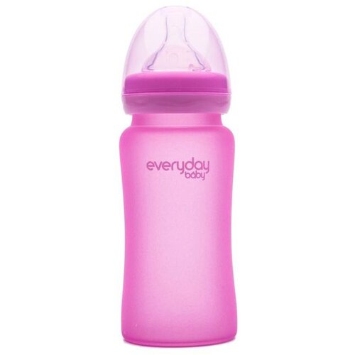 Everyday baby staklena bočica reagira na toplinu, 240 ml Healthy +, Roza Cijene