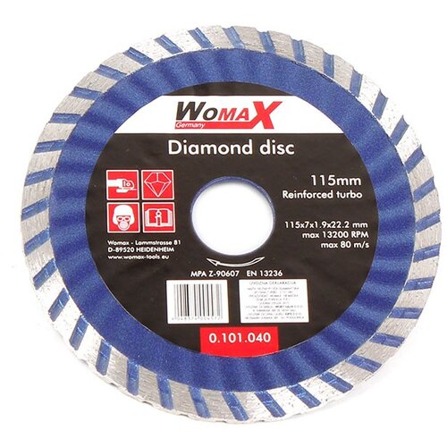 Womax rezna ploča dijamantska o125mm turbo Slike