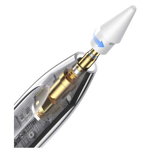 Baseus Stylus pisalo za iPad z aktivno zamenljivo konico Smooth Writing 2 s kablom USB-C bele barve, (22007524) Slike