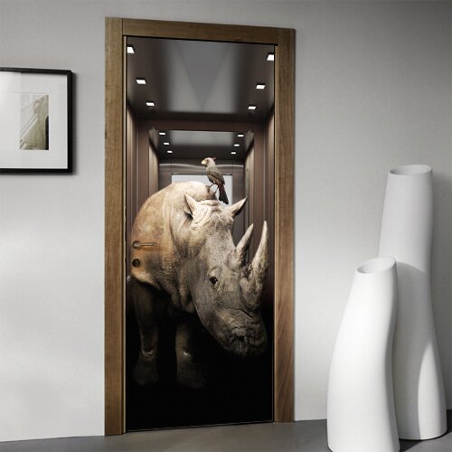 nalepnica.rs nosorog u liftu Slike