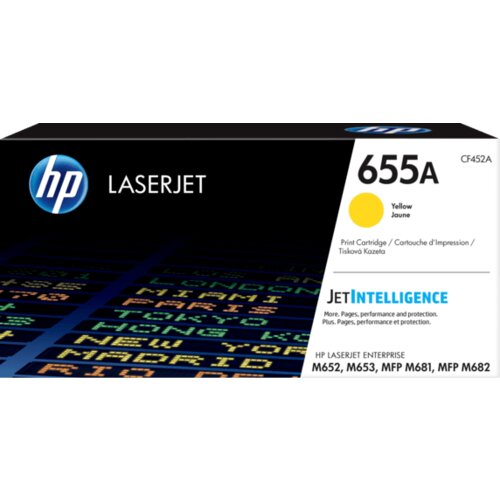 HP Toner CF452A 655A (rumena), original Slike