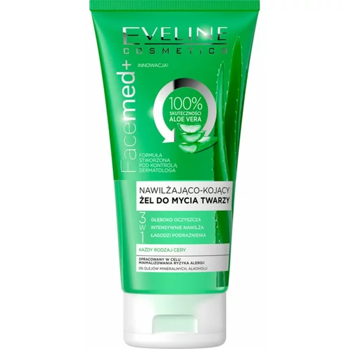 Eveline Cosmetics FaceMed+ hidratantni gel za čišćenje s aloe verom 150 ml