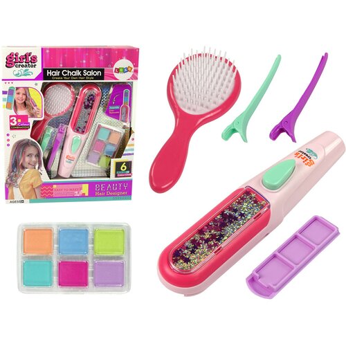 Hair Dyeing Set Straightener Strands 6 Colours Cene