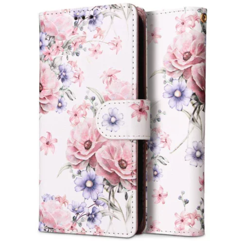  preklopna torbica Wallet denarnica Fancy Diary Samsung Galaxy A23 - Flower bela