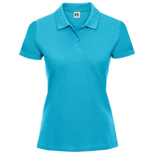 RUSSELL Turquoise Women's Polo Shirt 100% Cotton Slike