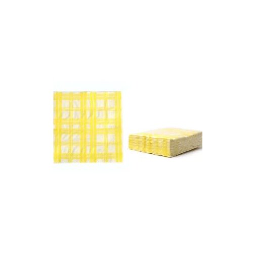  2ply salveta – print žuta boja (33×33) – 50/1 Cijene