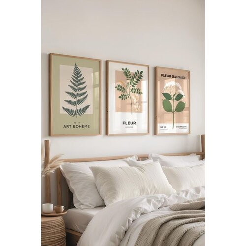 WALLXPERT Ç-300485 - 3040 set dekorativnih slika u više boja (3 komada) Cene