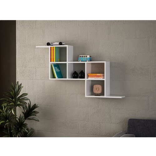 Woody Fashion Zidna polica Zeta White Slike